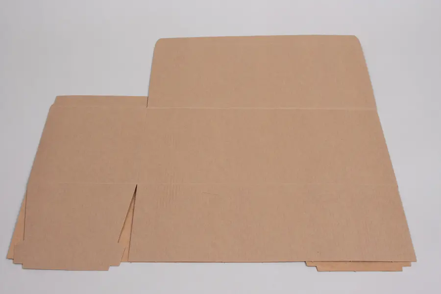 6L x 14W x 6H, Ohio Valley Natural Kraft Pinstripe Tuck-Top Gift Boxes