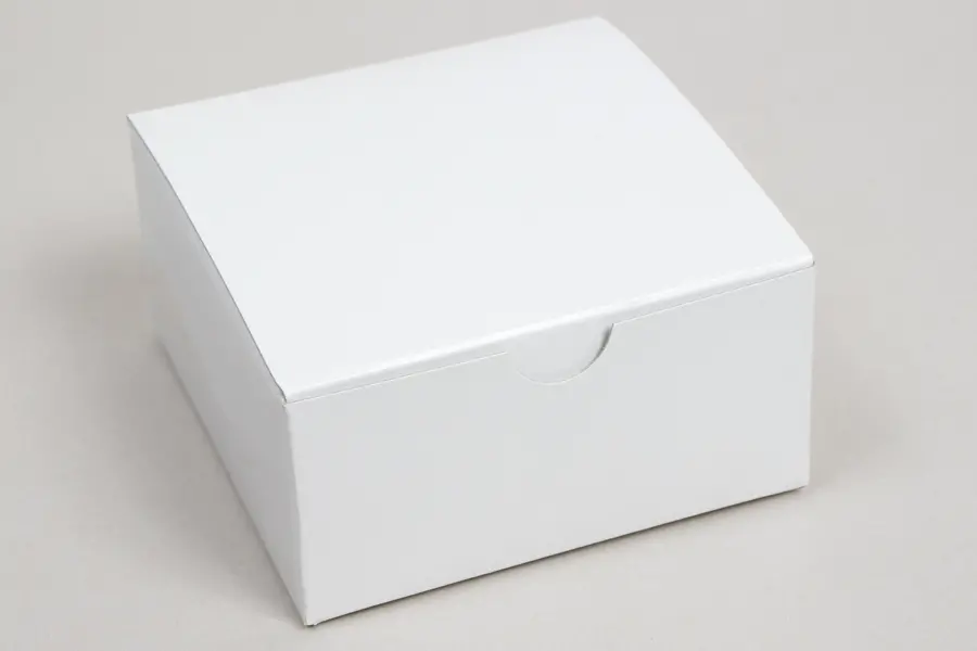 9L x 9W x 5-1/2H, Ohio Valley Gloss Gift Boxes, White