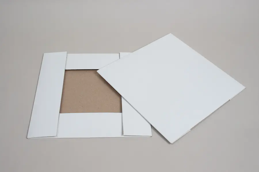 10-1/2L x 10-1/2W x 2-1/2H, Ohio Valley Natural White Gloss Tuck-Top Gift Boxes
