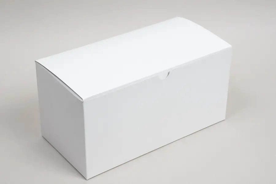 6L x 12W x 6H, Ohio Valley Natural White Gloss Tuck-Top Gift Boxes