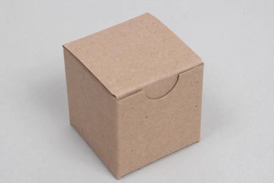 2L x 2W x 2H, Ohio Valley Recycled Gift Boxes, Kraft Pinstripe