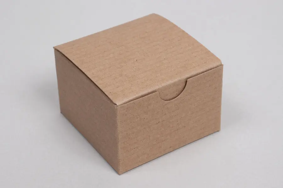 3L x 3W x 2H, Ohio Valley Recycled Gift Boxes, Kraft Pinstripe