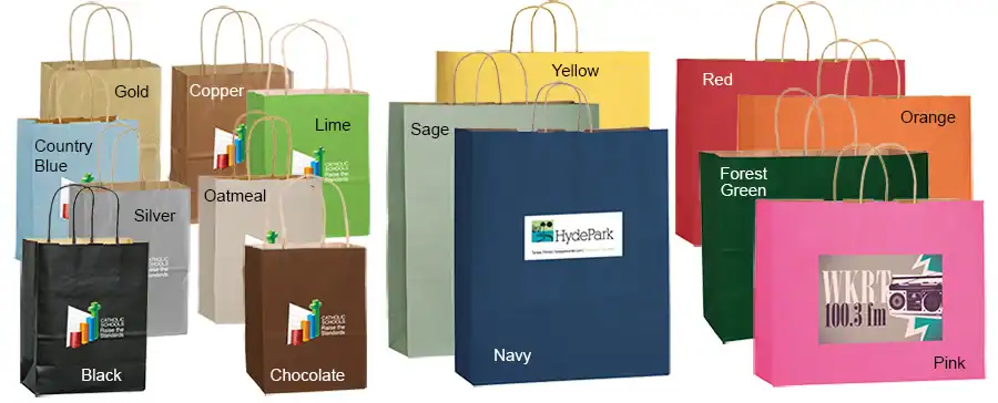 8W x 4-1/2L x 10-1/2H, Short Run 4 Color Imprint Matte Color Bags, Matte Black