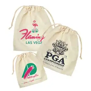 4W x 4L, Custom Full Color Short Run Premium Cotton Pouches