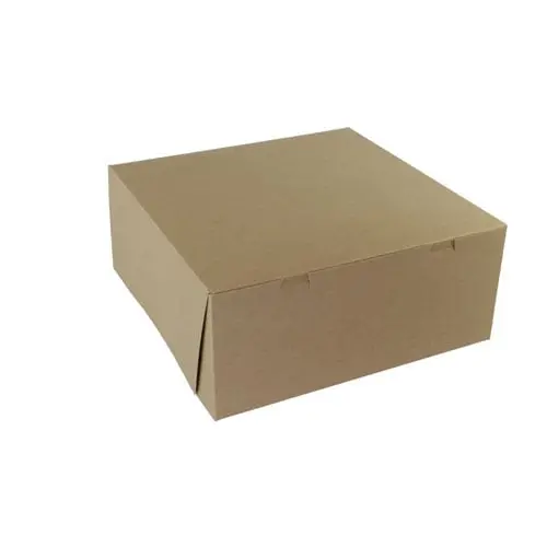 9L x 9W x 4H, Natural Kraft Bakery Boxes