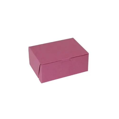 10L x 7W x 4H, Strawberry Pink Bakery Boxes