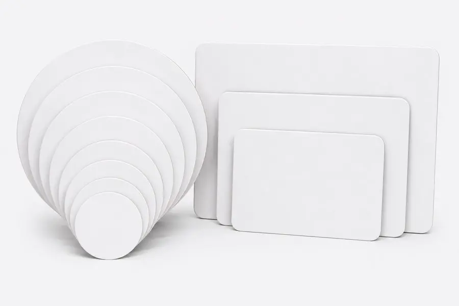 1/4 Sheet, Single Walled Cake Pads, White