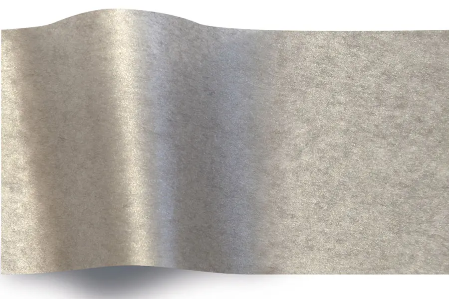 20W x 30L, Precious Metals Tissue Paper, Metallic Silver