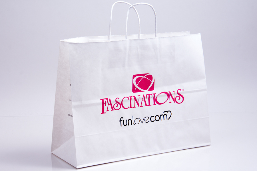 Custom paper shopping bag for Fascinations