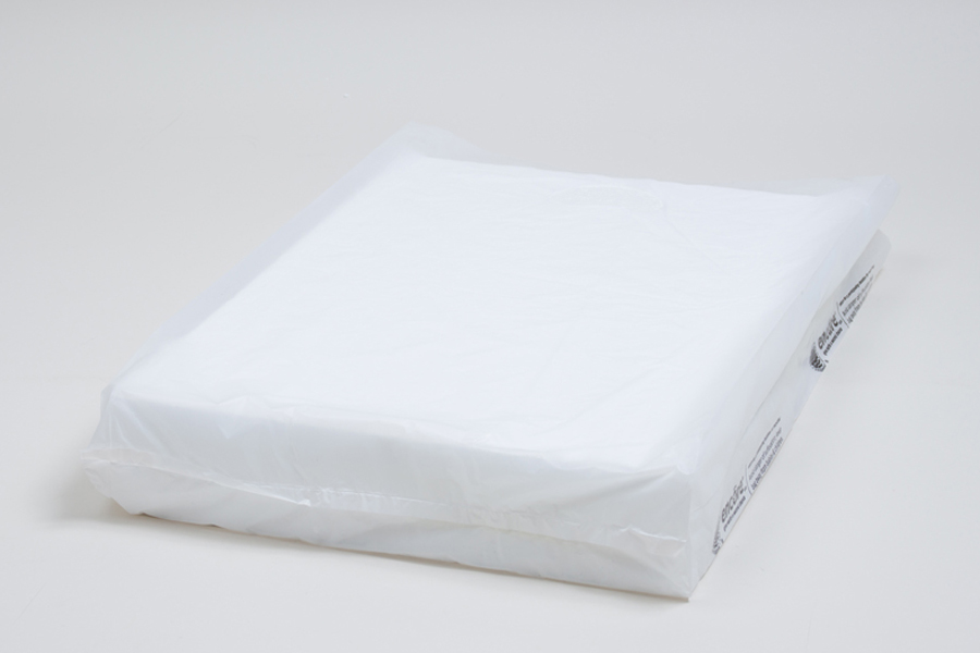 12W x 3D x 18H, Economy Plastic Shopping Bags - White, White