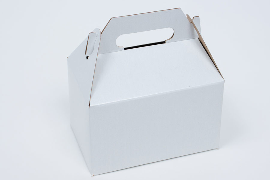 5L x 9-1/2W x 5H, Everyday Gable Boxes, White