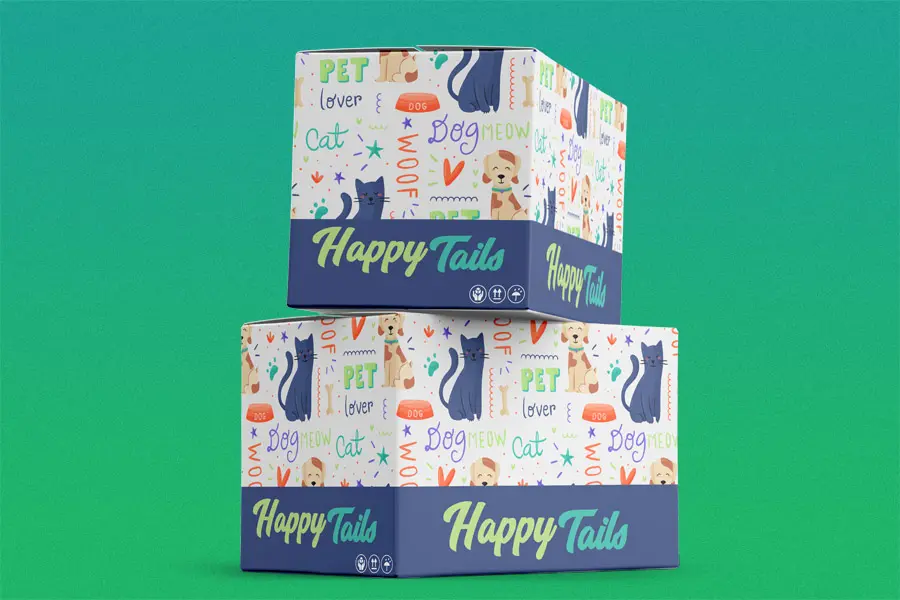Digitally Printed Shipping Box