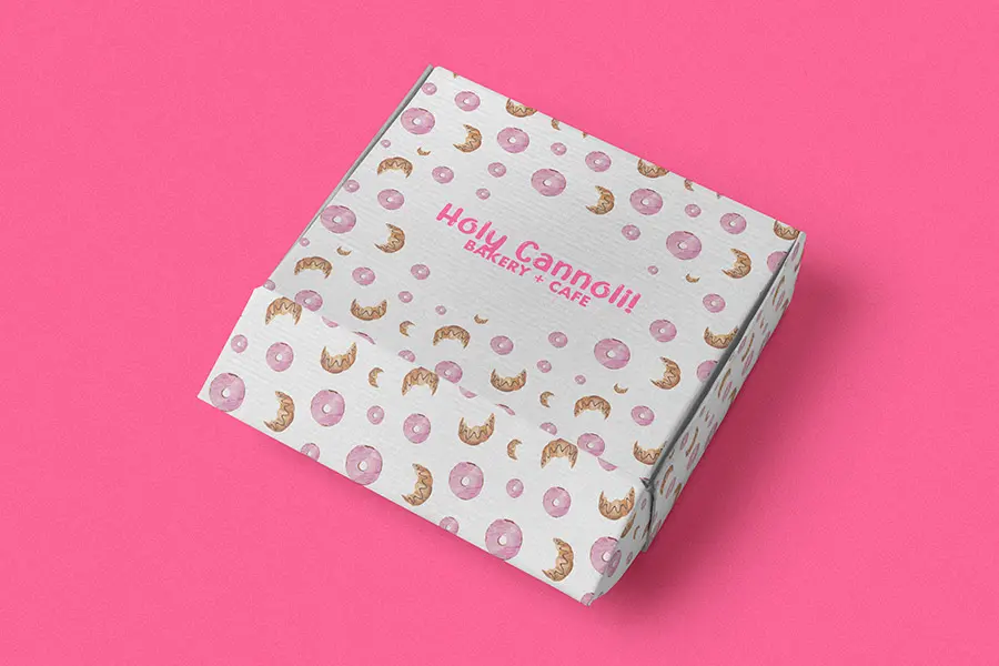 Holy Canoli White and Pink Custom Printed Mailer
