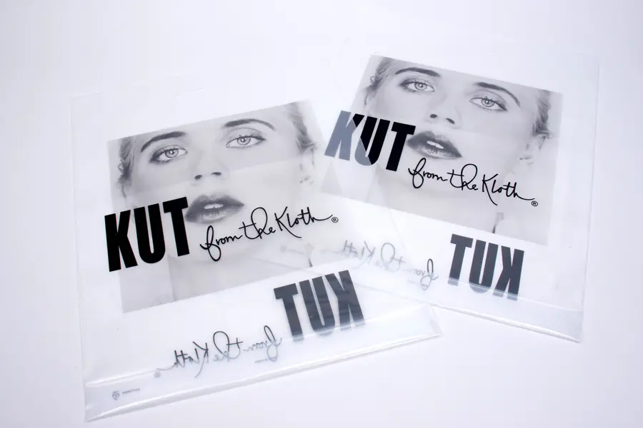 Custom Printed Clear Plastic Merchandise Bags