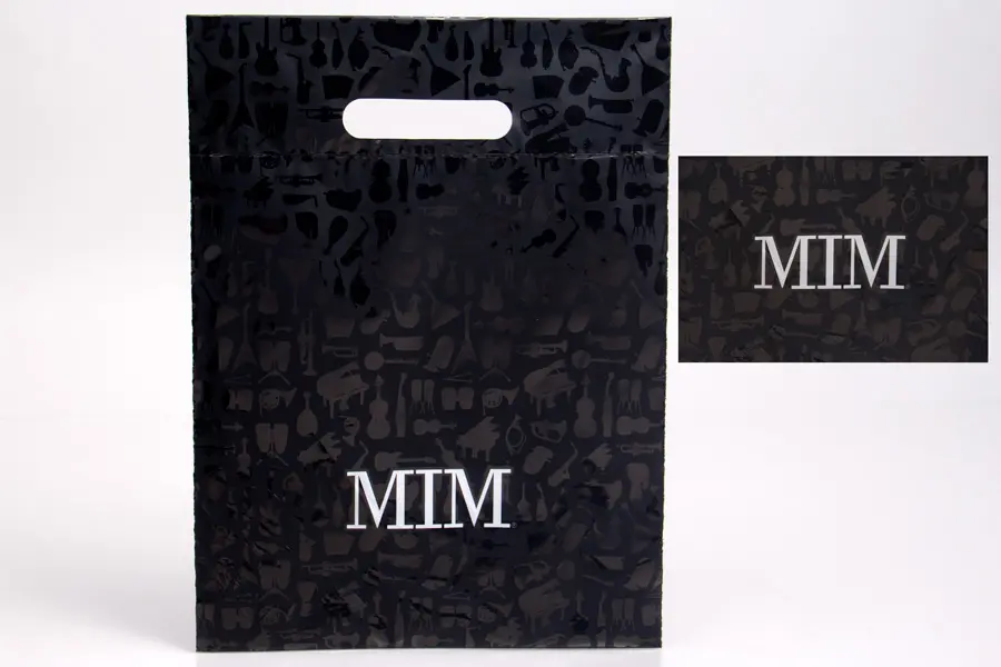 Custom printed plastic merchandise bag