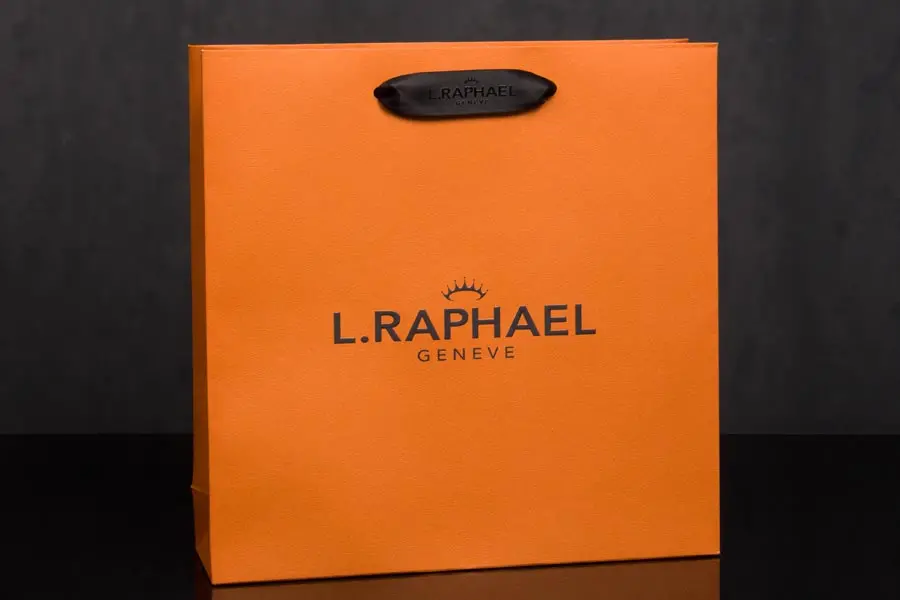 Custom Printed Paper Eurotote Shopping Bag - L. Raphel