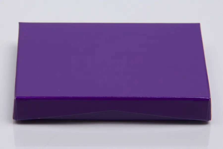 4-5/8L x 3-3/8W x 5/8H, Flip-Boxes Gift Card Boxes - Plastic Insert, Purple Ice