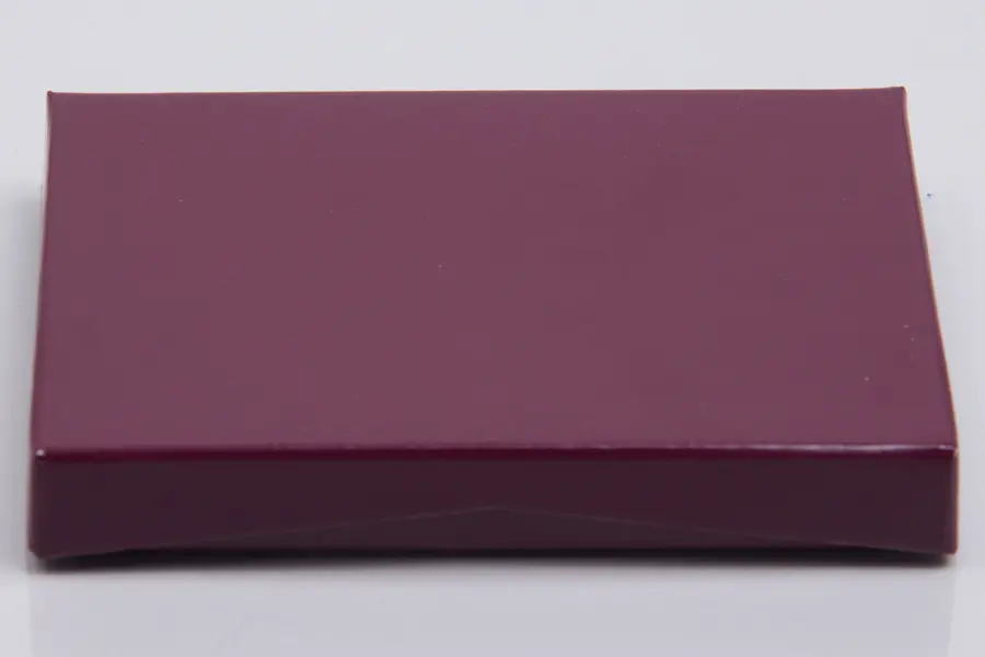 4-5/8L x 3-3/8W x 5/8H, Flip-Boxes Gift Card Boxes - Plastic Insert, Merlot Ice