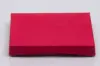 4-5/8L x 3-3/8W x 5/8H, Flip-Boxes Gift Card Boxes - Plastic Insert, Red Rib
