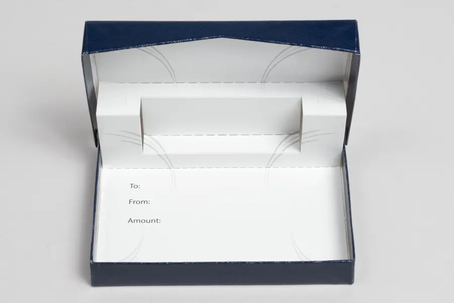 4-5/8L x 3-3/8W x 5/8H, Pop-Up Gift Card Boxes, Blueberry Ice