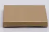 4-5/8L x 3-3/8W x 5/8H, Flip-Boxes Gift Card Boxes - Plastic Insert, Gold Rib
