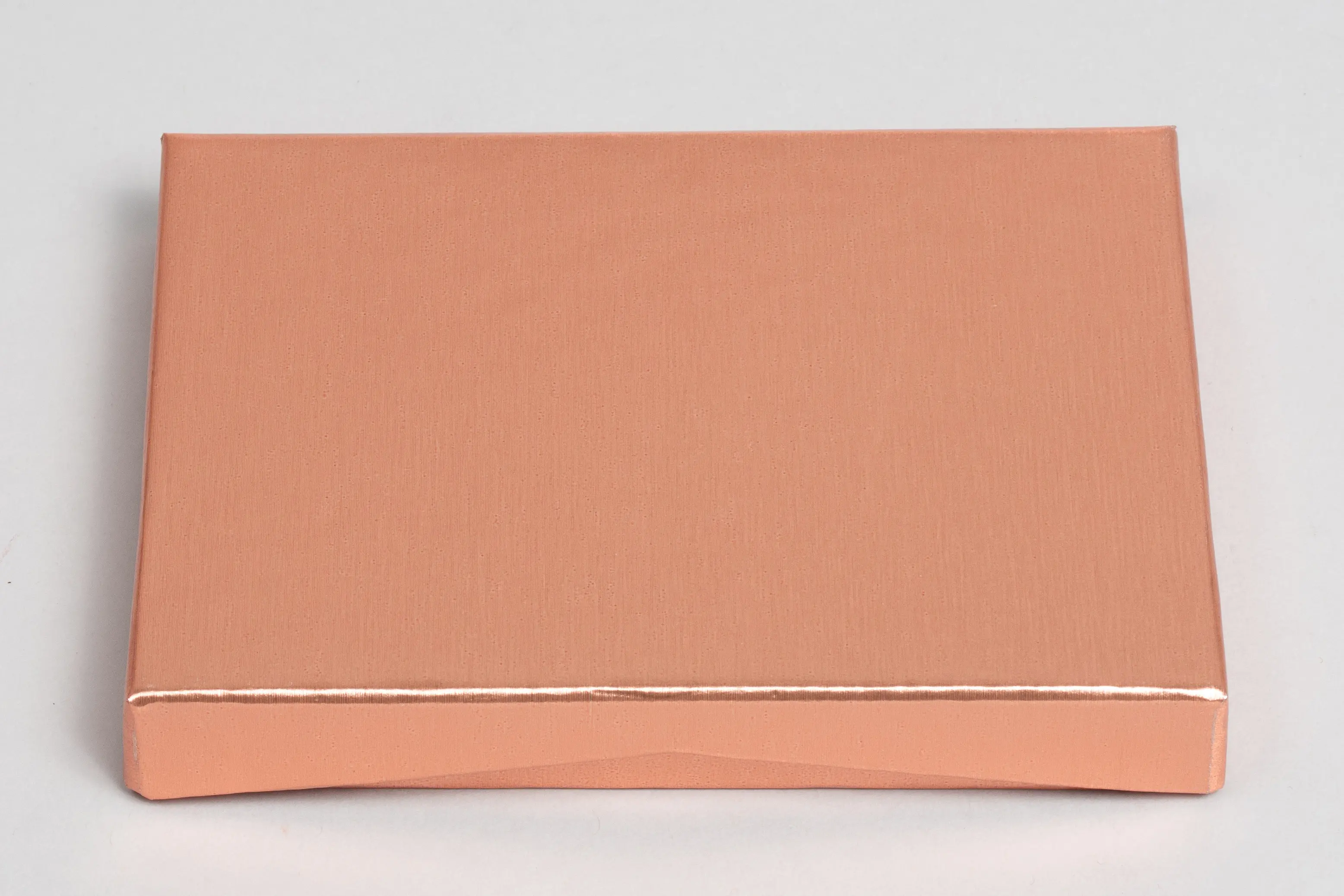 4-5/8L x 3-3/8W x 5/8H, Flip-Boxes Gift Card Boxes - Plastic Insert, Brushed Rose Gold