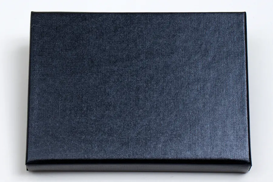 4-5/8L x 3-3/8W x 5/8H, Pop-Up Gift Card Boxes, Tuxedo Black Linen