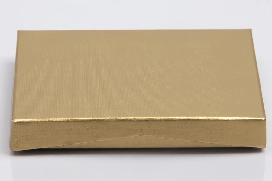 4-5/8L x 3-3/8W x 5/8H, Pop-Up Gift Card Boxes, Tuxedo Gold Linen