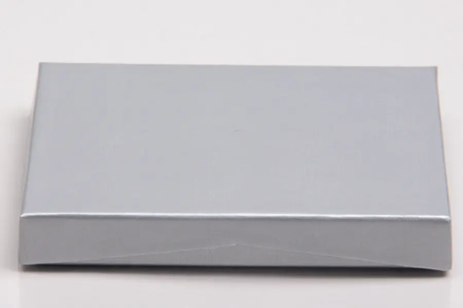 4-5/8L x 3-3/8W x 5/8H, Pop-Up Gift Card Boxes, Tuxedo Silver Linen