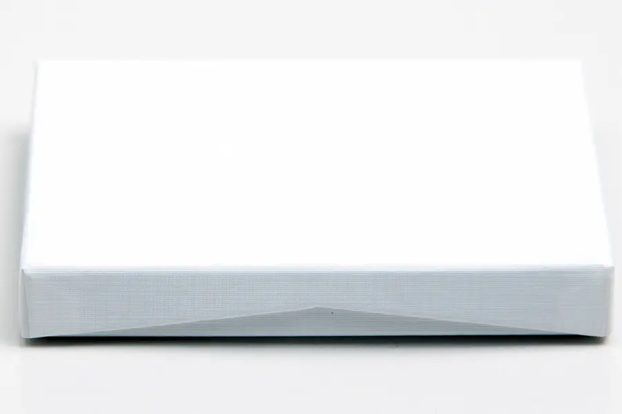 4-5/8L x 3-3/8W x 5/8H, Pop-Up Gift Card Boxes, Tuxedo White Linen