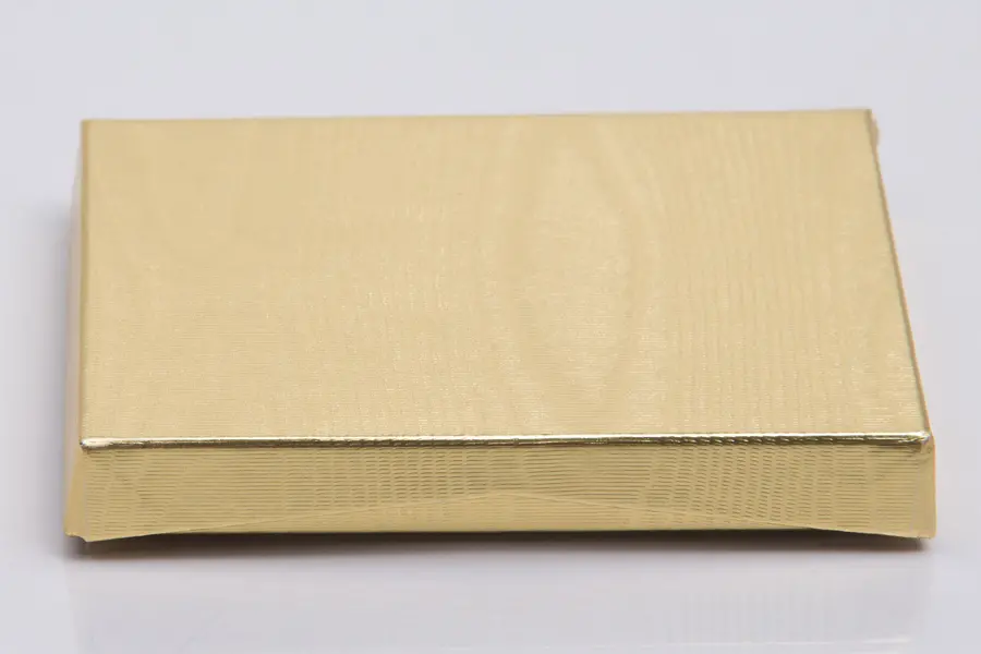 4-5/8L x 3-3/8W x 5/8H, Pop-Up Gift Card Boxes, Gold Metallic Embossed