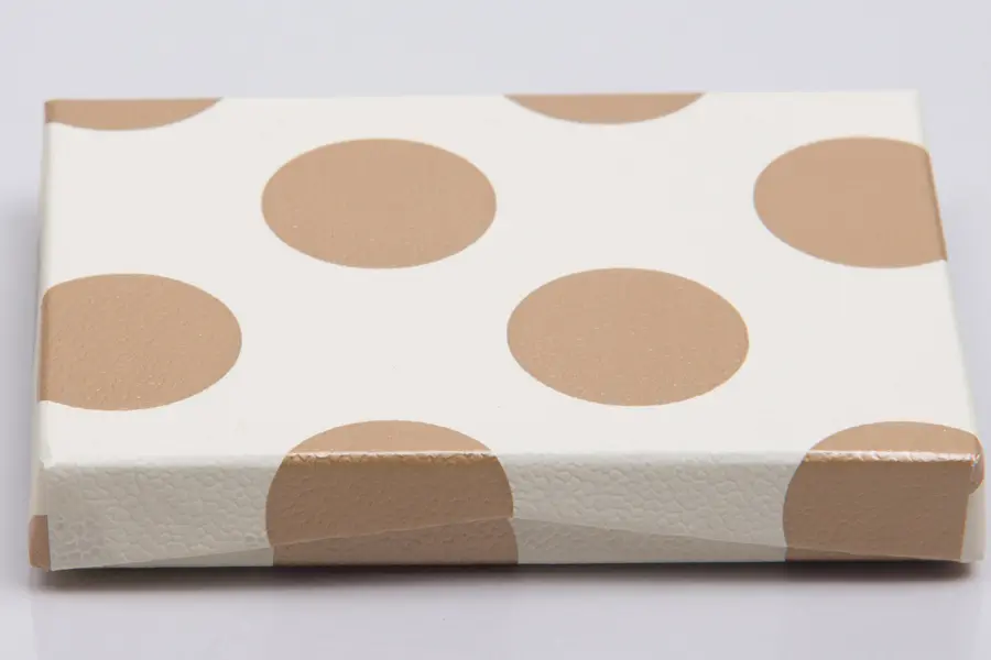 4-5/8L x 3-3/8W x 5/8H, Flip-Boxes Gift Card Boxes - Plastic Insert, Champagne Bubbles Embossed