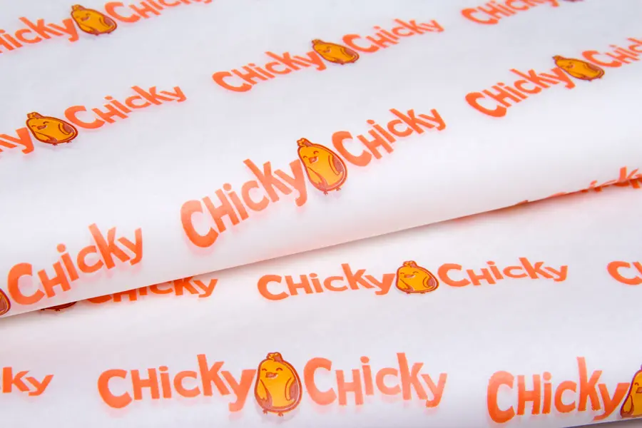 Custom Printed Food Wrap Tissue - Chicky Chicky