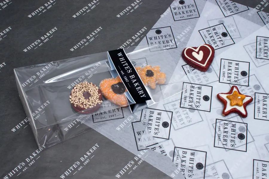 Custom Printed Food Wraps and Glassine Bags - White's Bakery