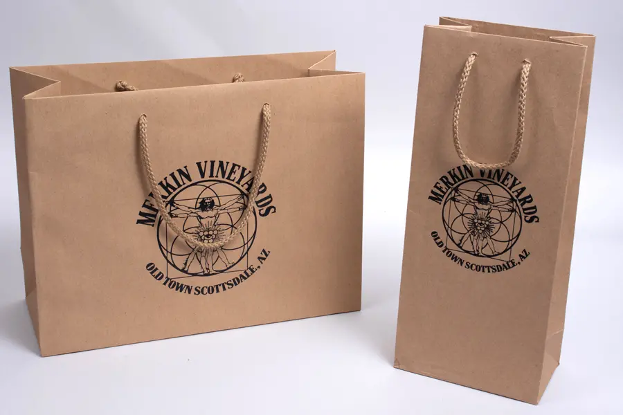Custom Printed Paper Eurototes - Merkin Winery