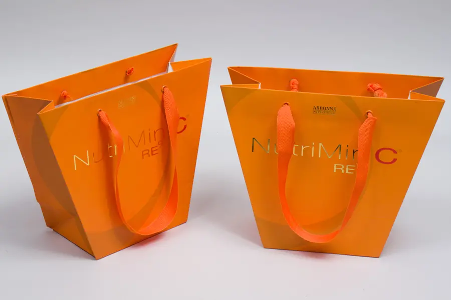 Custom printed trapezoid eurotote