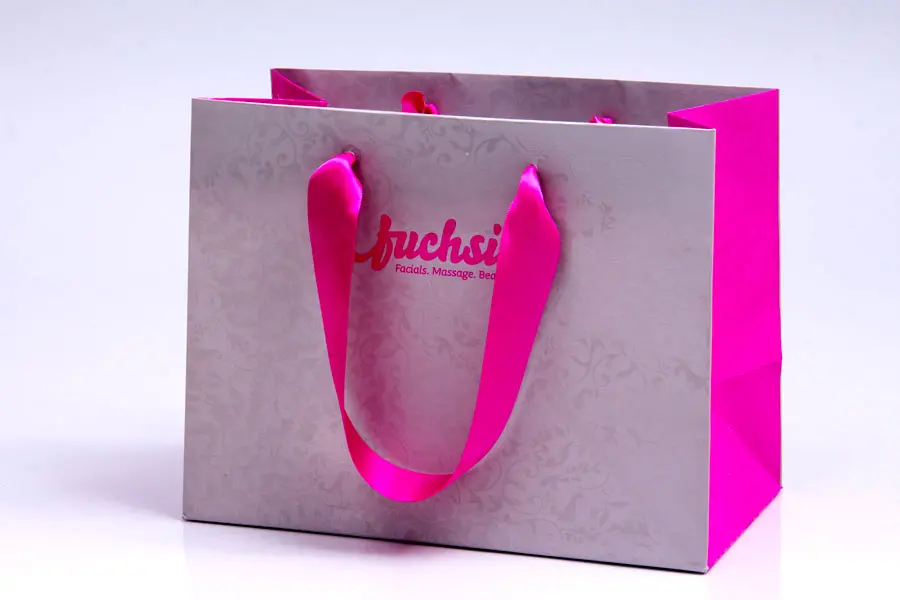Custom printed paper eurotote shopping bag