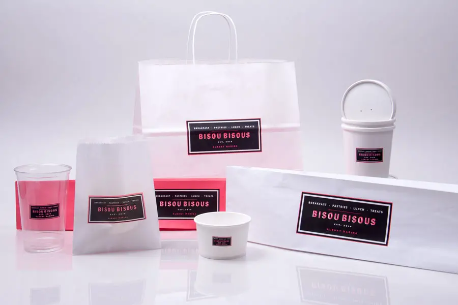 Custom paper takeout bag and food packaging program