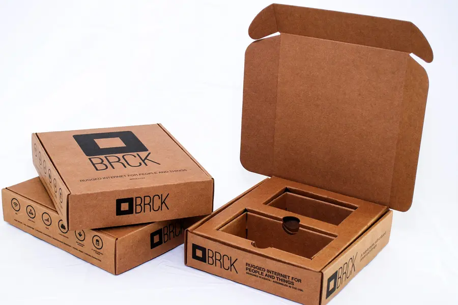 Custom Corrugated Shipping Box with Custom Insert - BRCK
