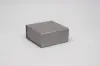 6L x 6W x 2-3/4H, Scratch Resistant Matte Finish Magnetic Boxes, Silver Matte