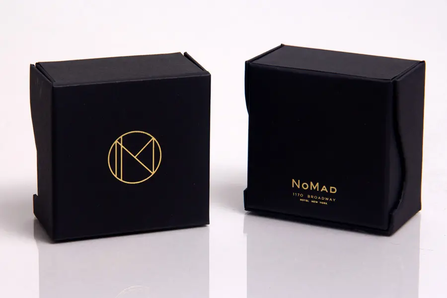 Custom Printed Giftware Boxes with Hot Stamp - Nomad Hotel