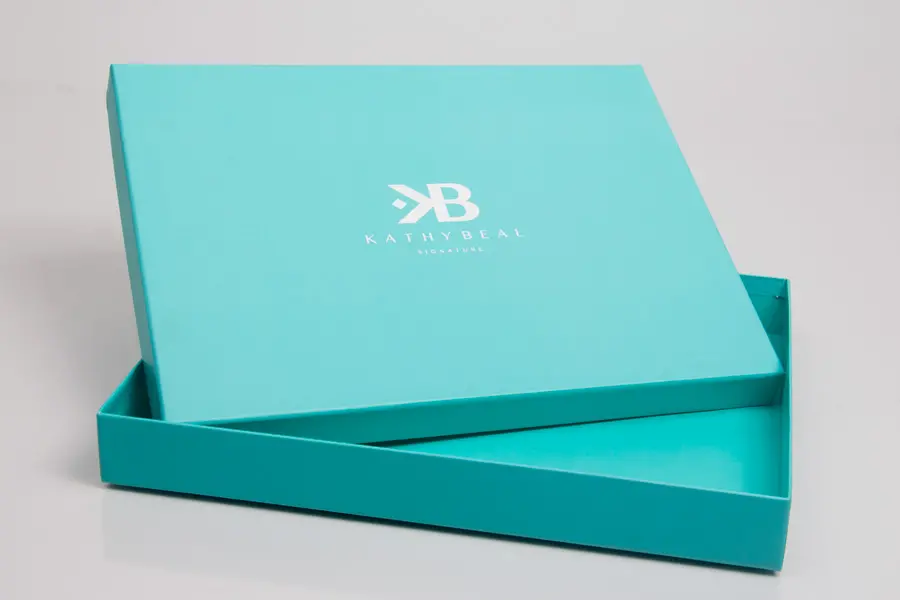 Custom Printed Soft Touch Apparel Boxes - Kathy Beale