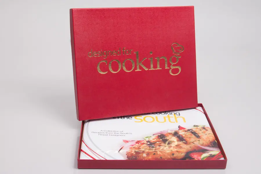 Custom Printed Giftware Boxes with Hot Stamp Printing - Just For Cooking