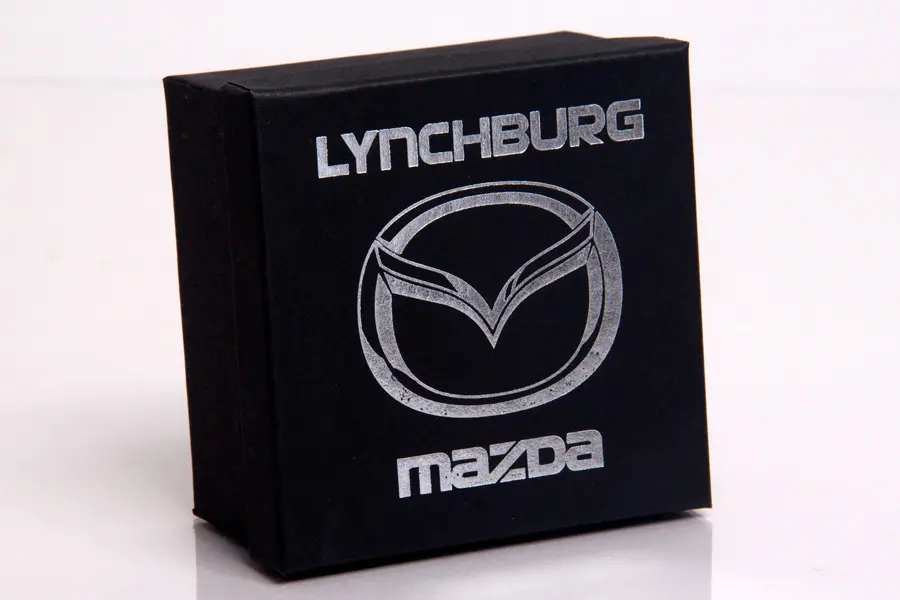 Semi-Custom Printed Jewelry Boxes with Hot Stamp Printing - Lynchburg Mazda