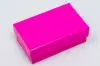 1-1/2L x 2-1/2W x 7/8H, 2-Piece Set-Up Jewelry Boxes w/Fiber Insert, Fuchsia Gloss