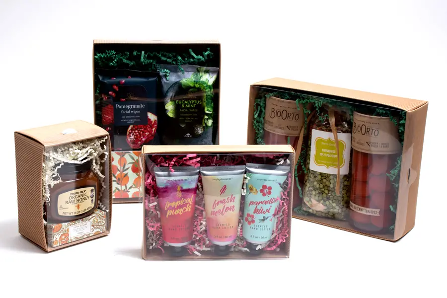 Clear Top White Gloss Gift Boxes