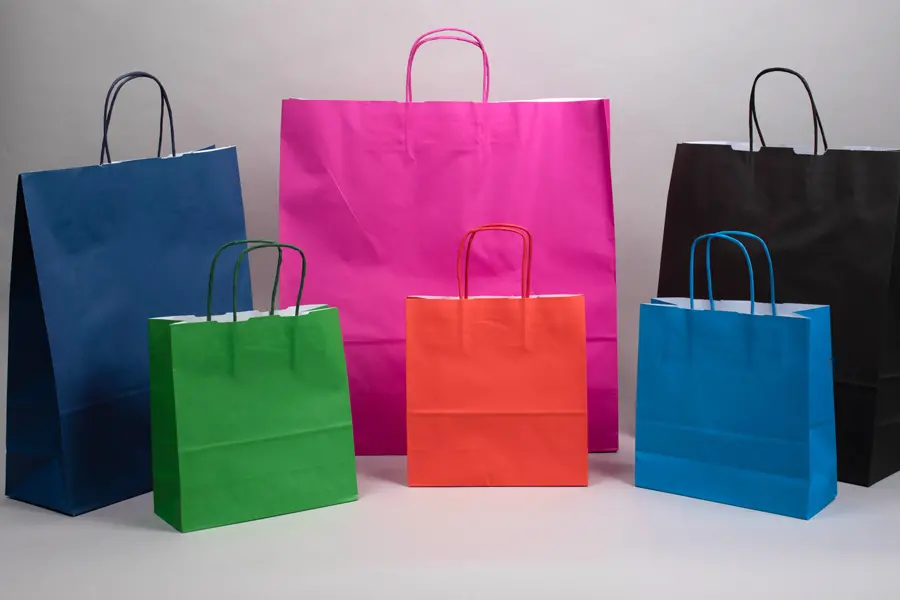 Bright Paper Shopping Bags