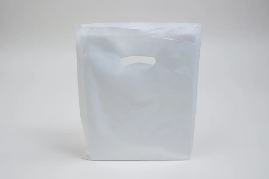 12W x 15H, Super Gloss Plastic Bags, White