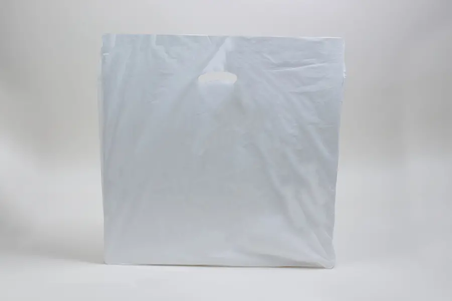 20W x 5D x 20H, Super Gloss Plastic Bags, White