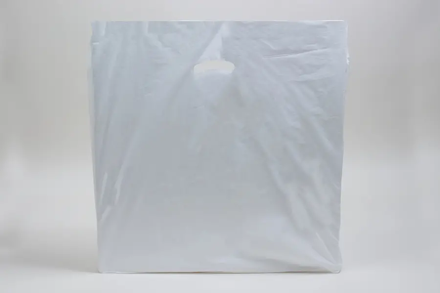 24W x 5D x 24H, Super Gloss Plastic Bags, White